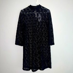 Jacqueline de Yong Black Lace Dress